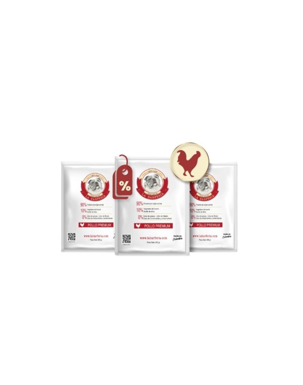 Pack 15 unidades por 500gr pollo