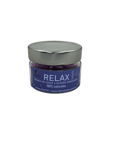 Sal de baño relax 100 gramos con aceites esenciales