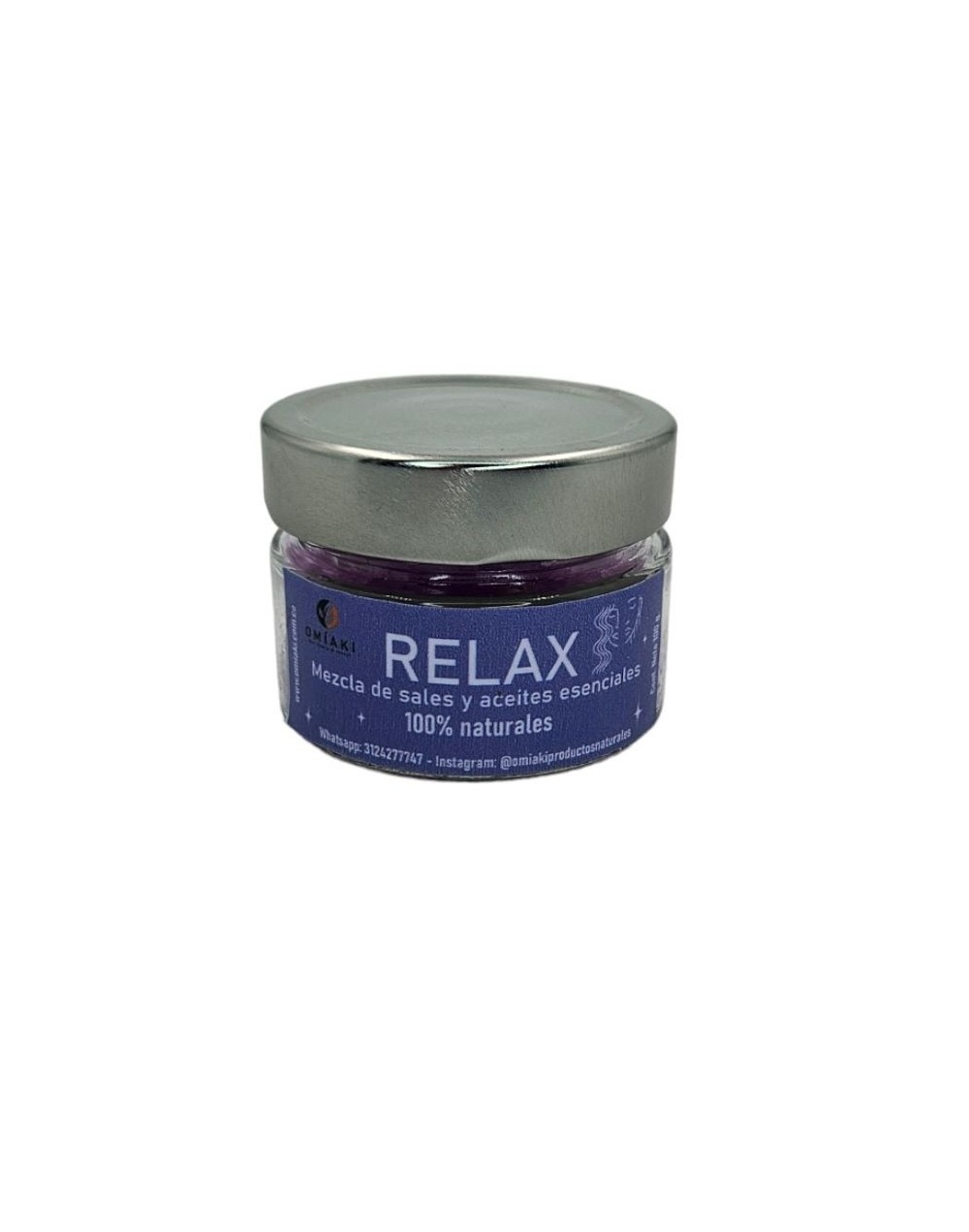 Sal de baño relax 100 gramos con aceites esenciales