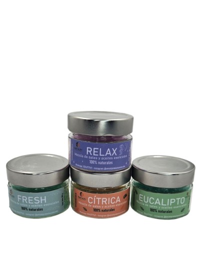 Sal de baño relax 100 gramos con aceites esenciales