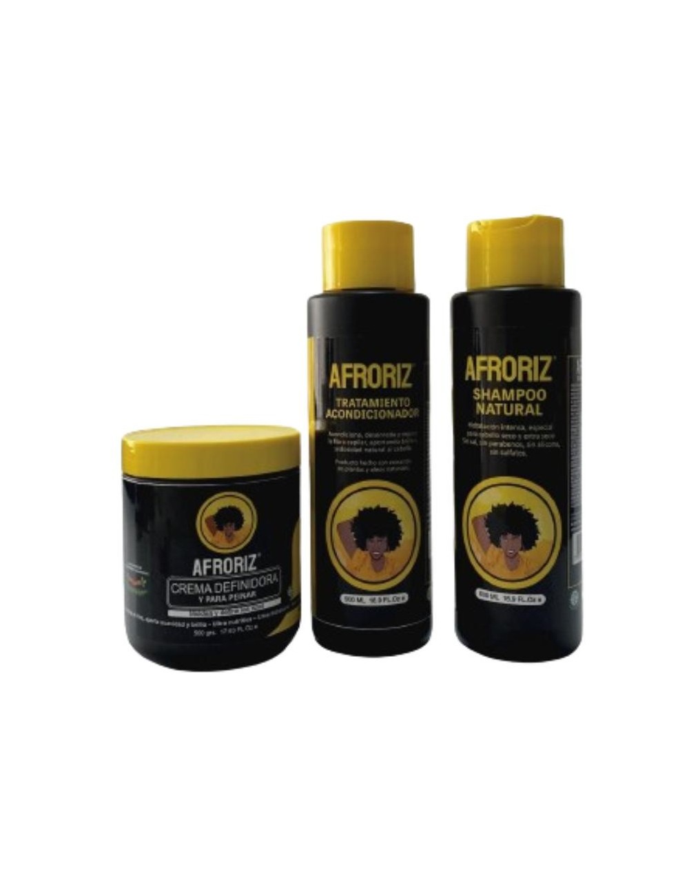 Combo shampoo acondicionador y definidora