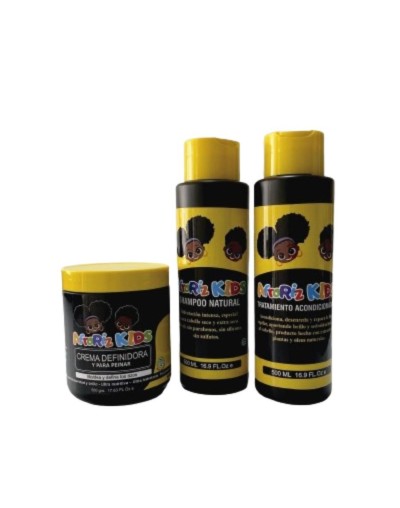 Combo niños shampoo acondicionador y definidora