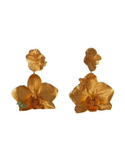 Aretes Orquídea Phalaenopsis & Hortensia
