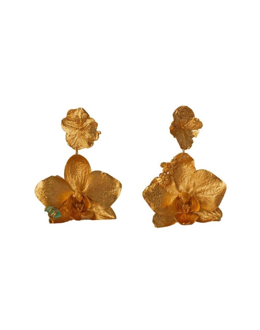 Aretes Orquídea Phalaenopsis & Hortensia