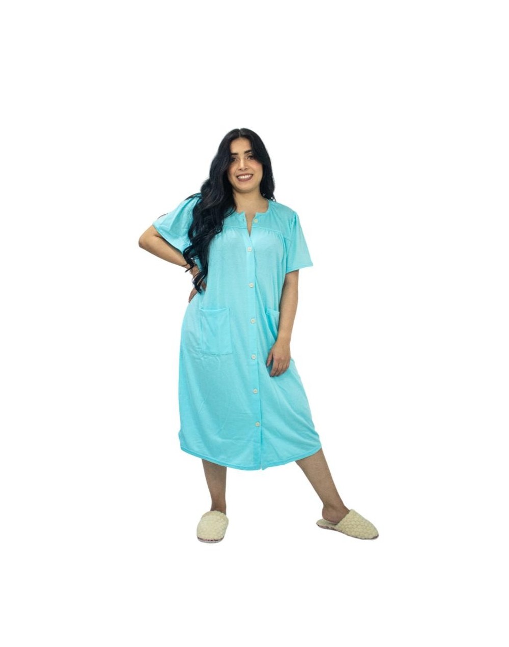 Pijama bata en algodón Inés