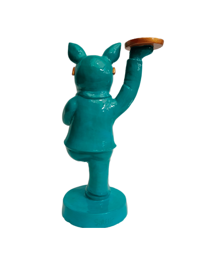 Estatuilla perro gafas