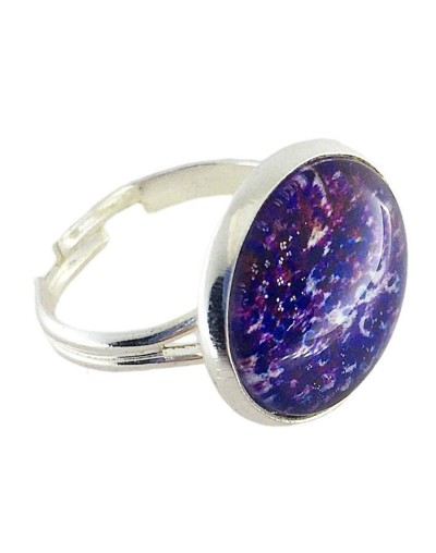 Anillo " flores violeta"