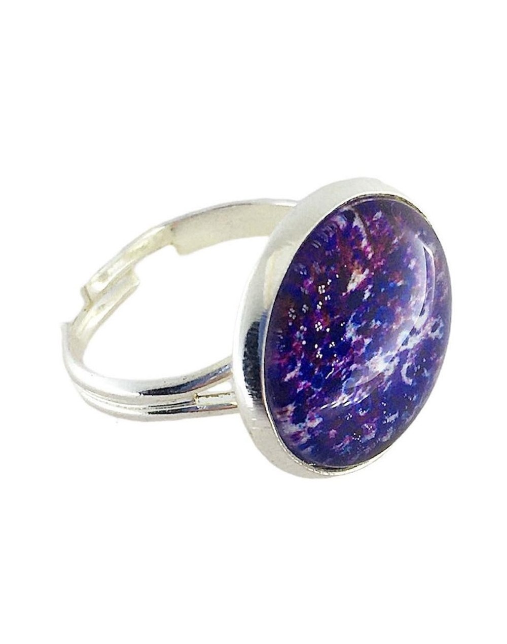 Anillo " flores violeta"