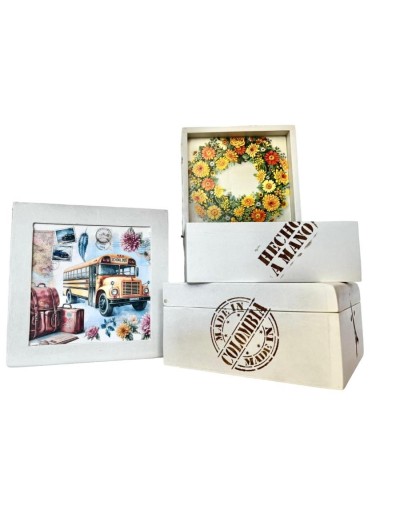 Caja para té x 4 o caja organizadora