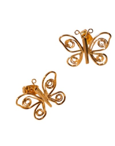 Aretes infinito mariposa