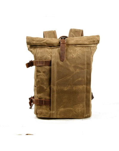 Maletas lona encerada camel
