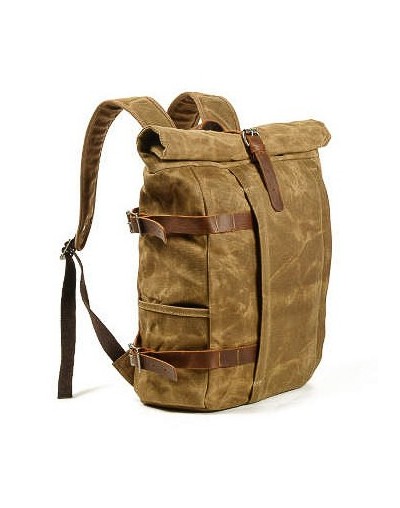 Maletas lona encerada camel