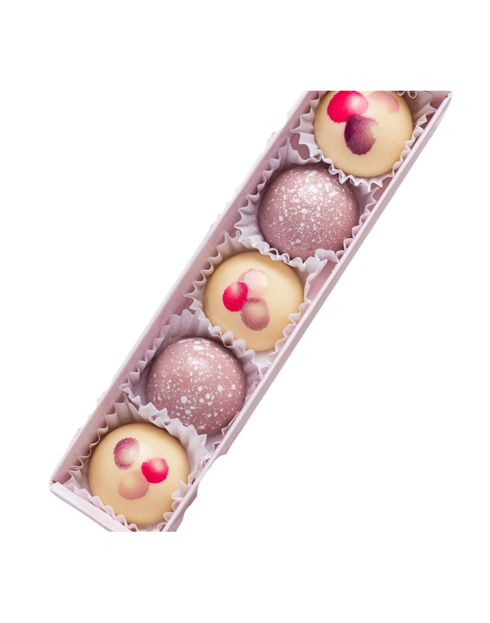 Bombones de chocolate blanco