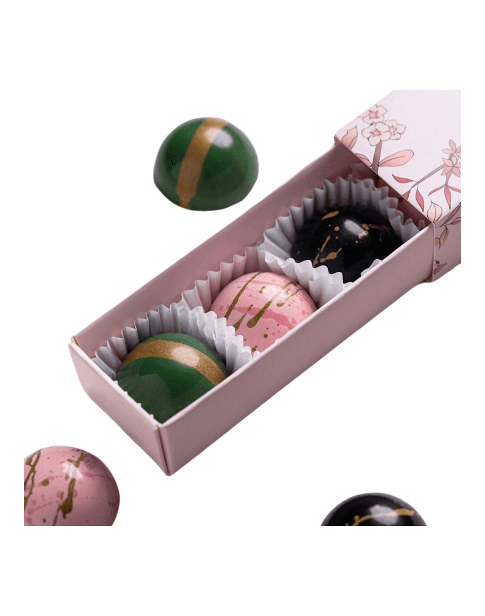 Bombones de chocolate semi amargo