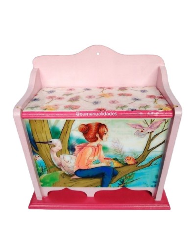 Dispensador chica sentada pequeña