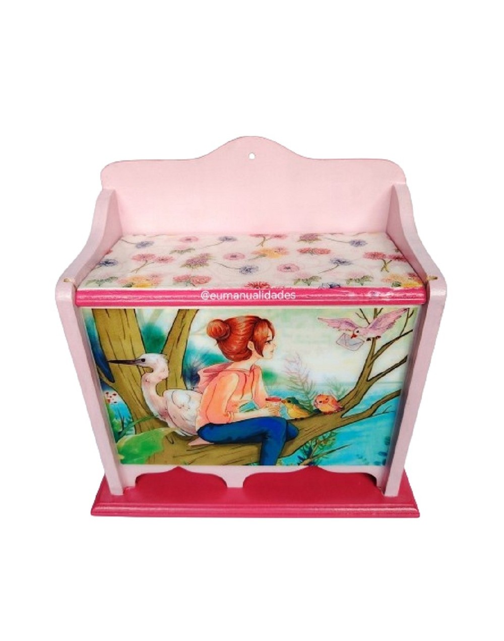 Dispensador chica sentada pequeña