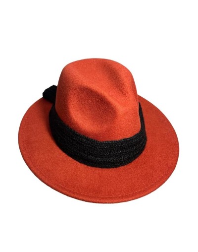 Sombrero fedora diseño en crochet