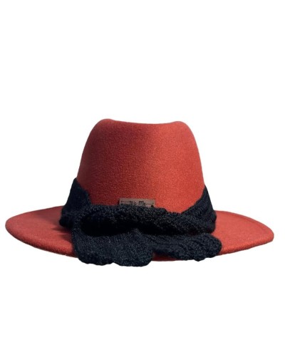 Sombrero fedora diseño en crochet
