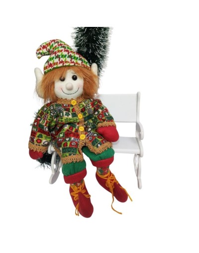 Duende navideño botas rojas