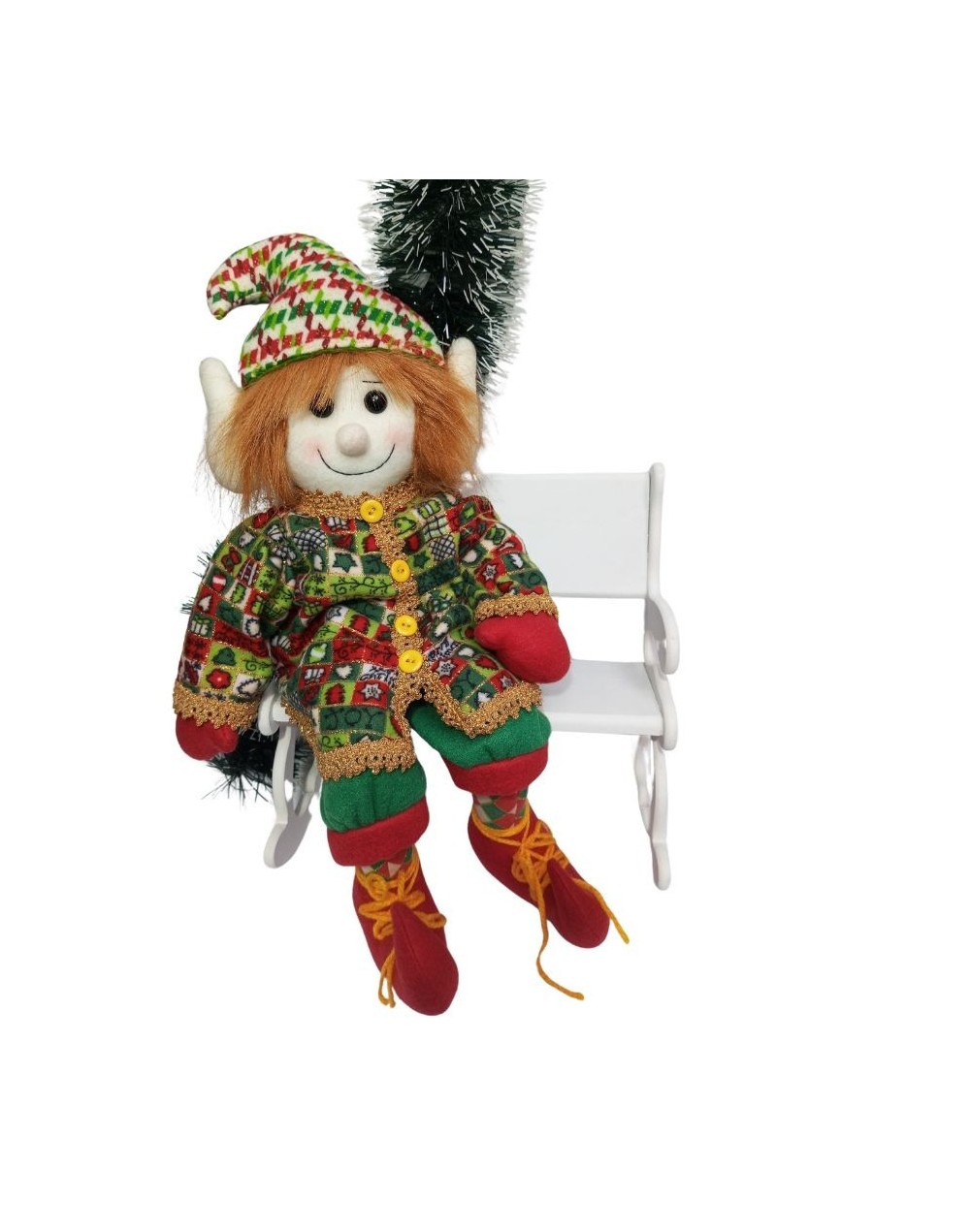 Duende navideño botas rojas