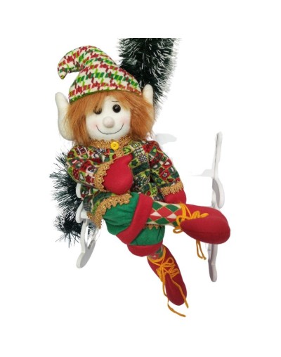 Duende navideño botas rojas