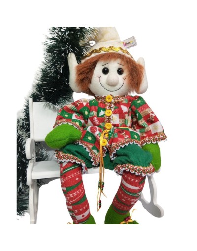 Duende navideño botas rojas