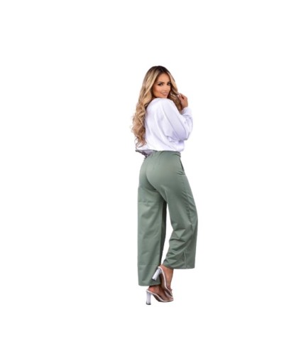 Conjunto / pantalón  zara cuerotex  - blusa satín