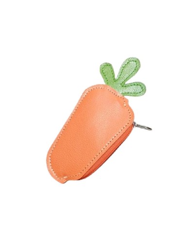 Monedero de Cuero diseño de Zanahoria