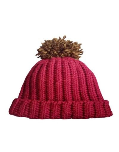 Gorro tejido pompom