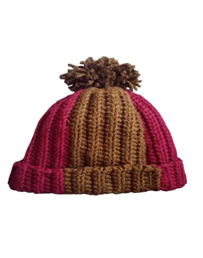 Gorro tejido pompom