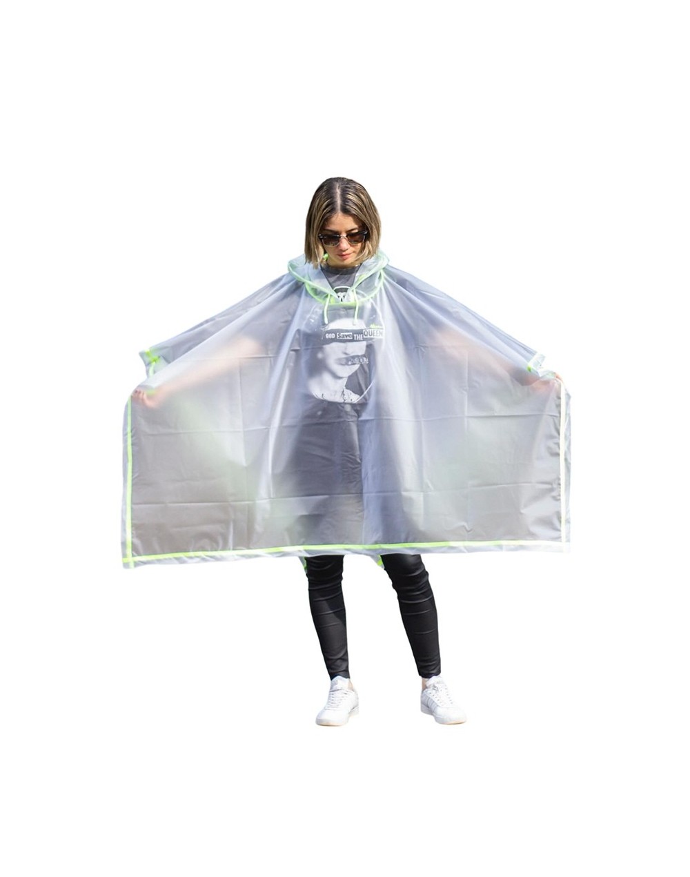 Capa traslúcida hielo bordes colores 100% Impermeable