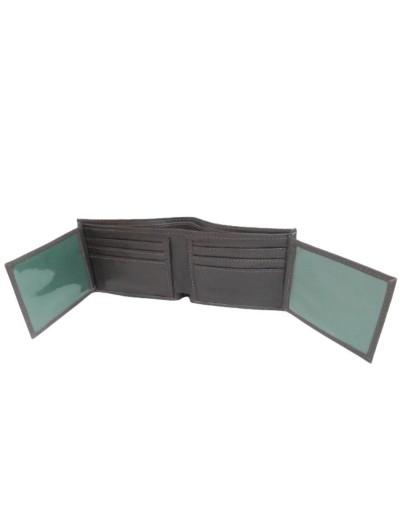 Billetera horizontal para hombre café