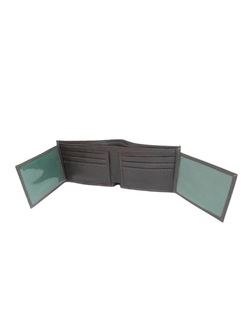 Billetera horizontal para hombre café