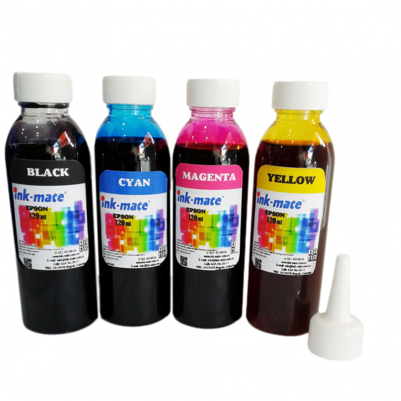 Tinta para recarga de Impresoras Epson x 120 ml - 4 colores