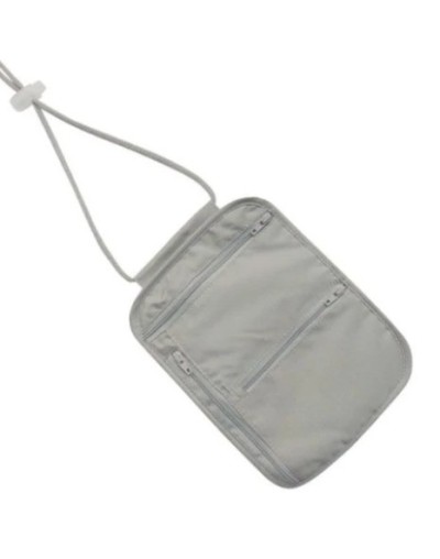 Porta documentos de cuello tipo pasaporte