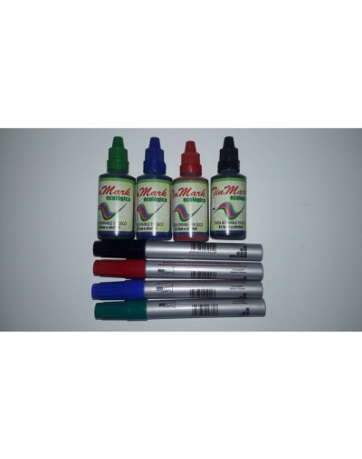 KIT DE TINTAS BORRABLES Y MARCADORES METÁLICOS RECARGABLES