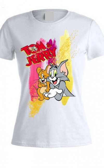 Camisetas dama linea animada Tom & jerry