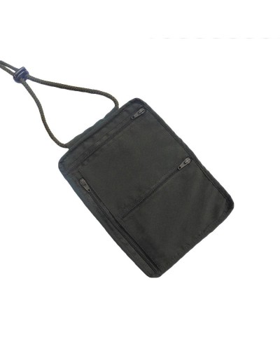 Porta documentos de cuello tipo pasaporte