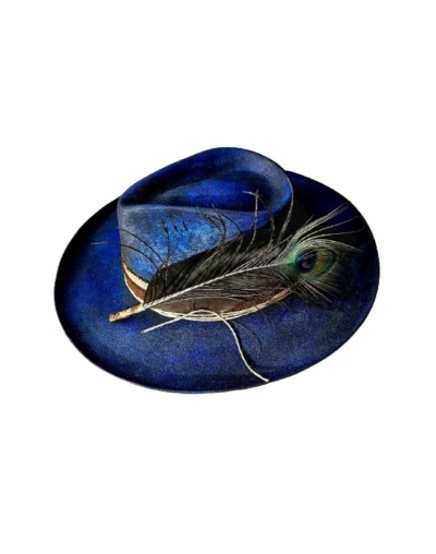 Sombrero vintage azul