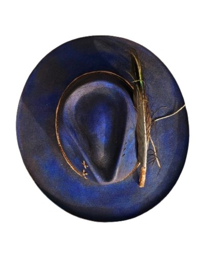 Sombrero vintage azul