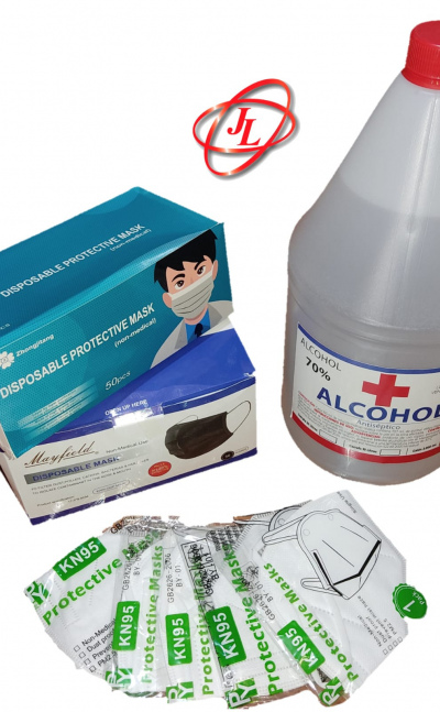 COMBO BIOSEGURIDAD ALCOHOL GLICERINADO ANTISEPTICO REGISTRO INVIMA