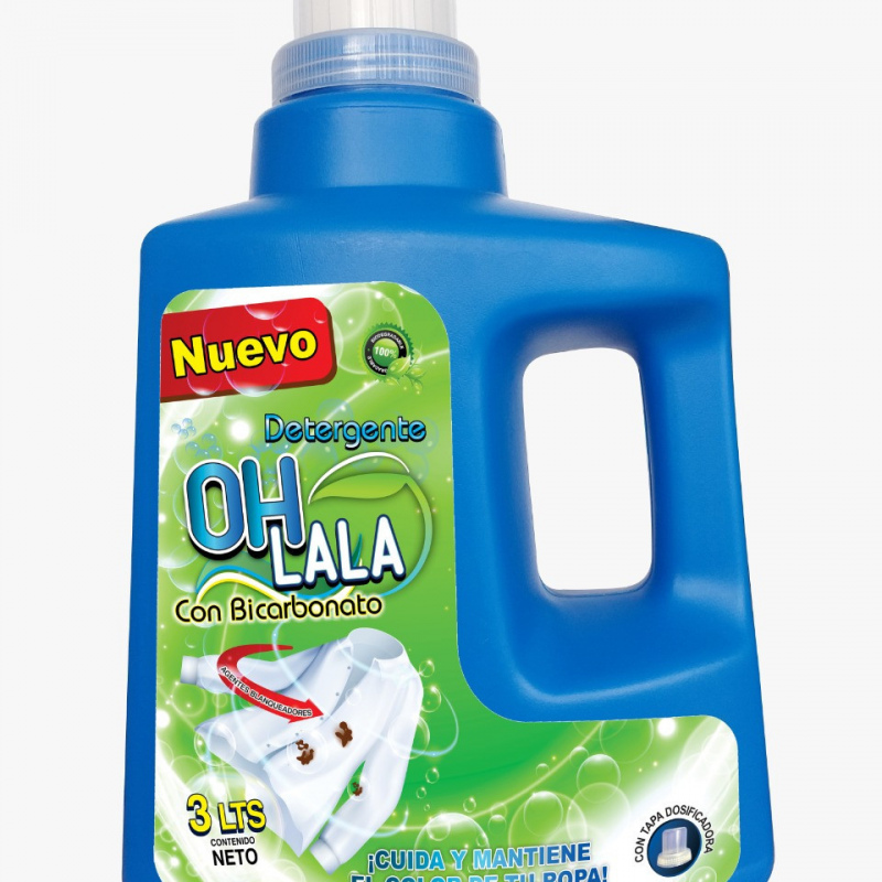 Detergente Liquido OH LA LA Con Bicarbonato x.3.000ml