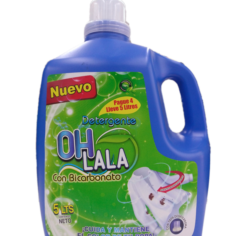 Detergente Liquido OH LA LA Con Bicarbonato x.5.000ml