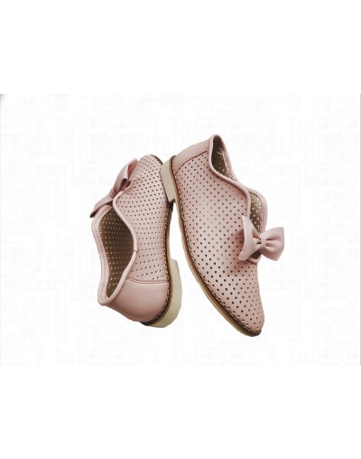 Baletas planas rosadas para mujer