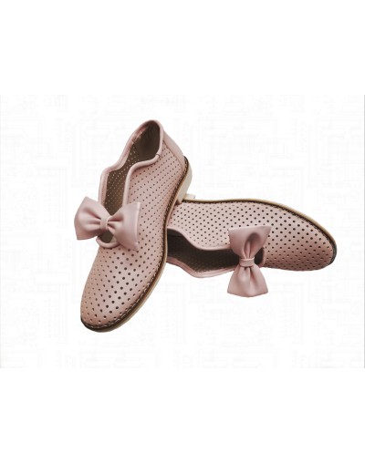 Baletas planas rosadas para mujer