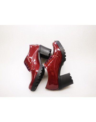 Zapatos de tacón ancho de moda para mujer