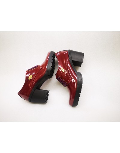 Zapatos de tacón ancho de moda para mujer