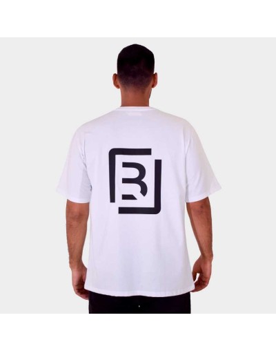 Camiseta Oversize Blanca - LEBREL adelante y MONOGRAMA atras