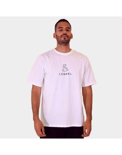 Camiseta oversize blanca - logo completo lebrel