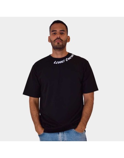 Camiseta Oversize negra - LEBREL COUTURE